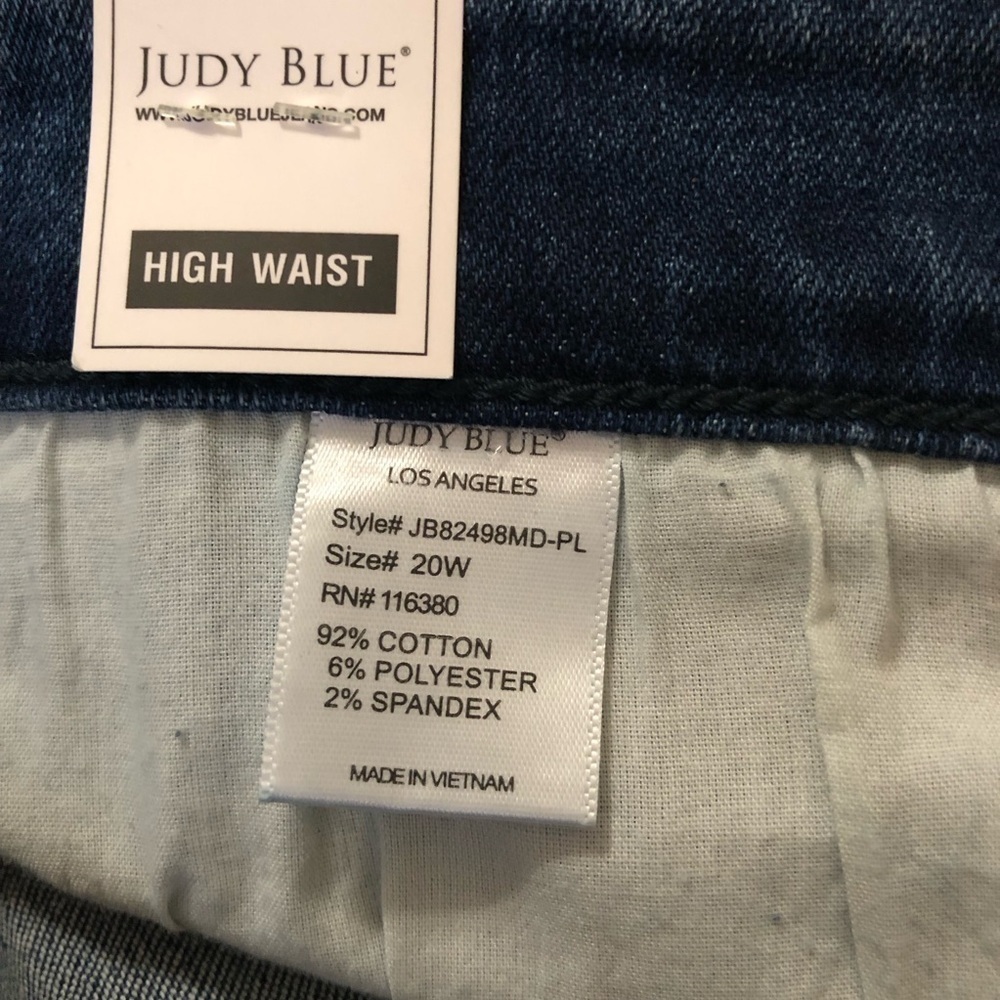 NWT JUDY BLUE High Waist Straight Jeans Size 20W - Picture 9 of 12